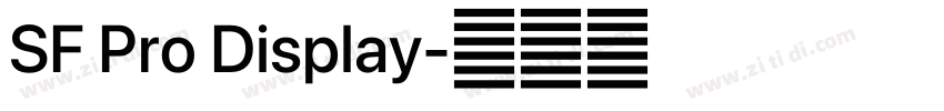 SF Pro Display字体转换